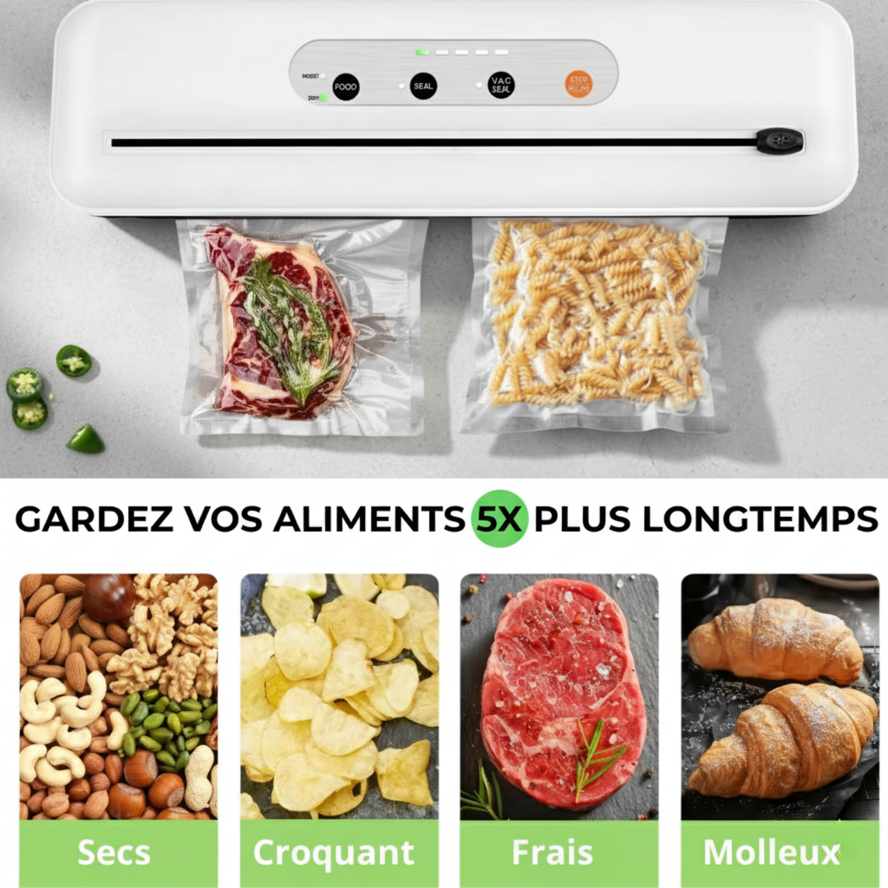 Machine sous-vide Compacte & Rapide - VA110